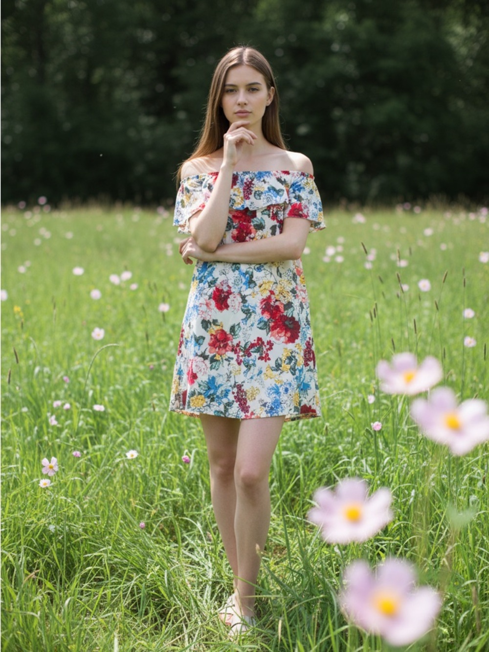 Abercrombie & Fitch Mini off shoulder Dress